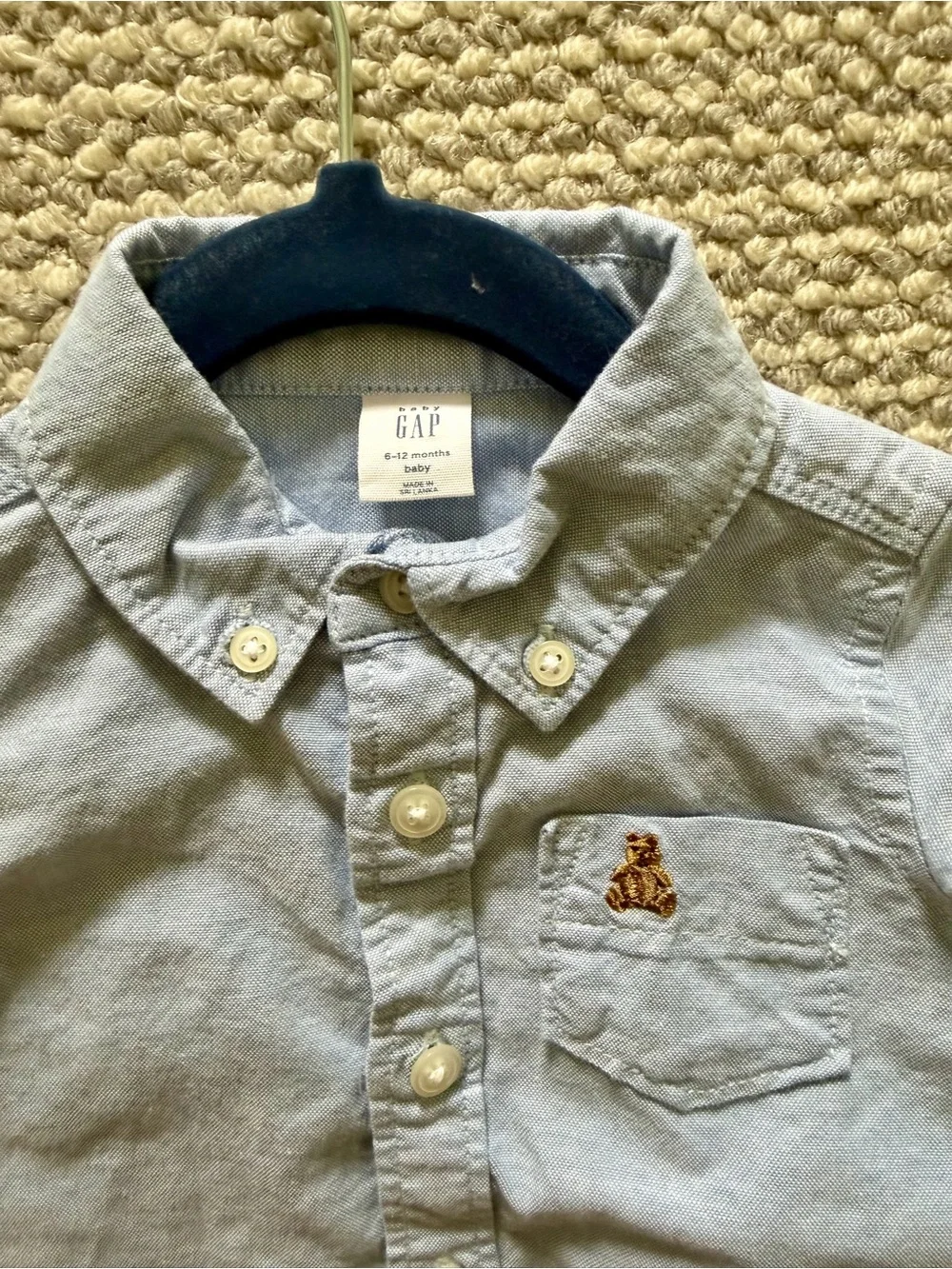Baby Gap Classic Oxford Shirt Bundle | Light Blue shades| 6–12M & 12–18M